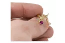 Ring Amethyst 14 Karat Gelbgold Vintage Schmuck vrc095y